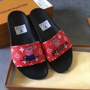 louis vuitton slippers cheap piglet matching red